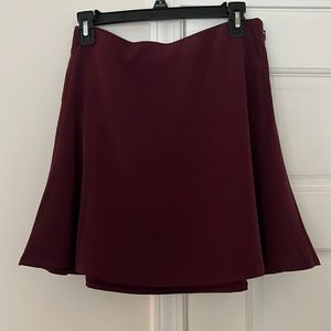 Burgundy skirt
